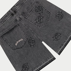 GOD SPEED - Infinity Denim Shorts - GREY