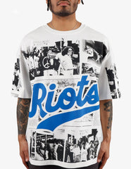 KIY STUDIOS "KIY STUDIOS "LA RIOTS" WHITE T-SHIRT