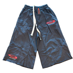 GARCIAGA 3/4 SHORTS - DARK GREY/RED