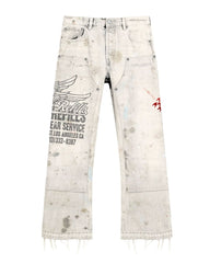 Free Refills - SERVICE GRUNGE CARPENTER PANTS - OFF WHITE