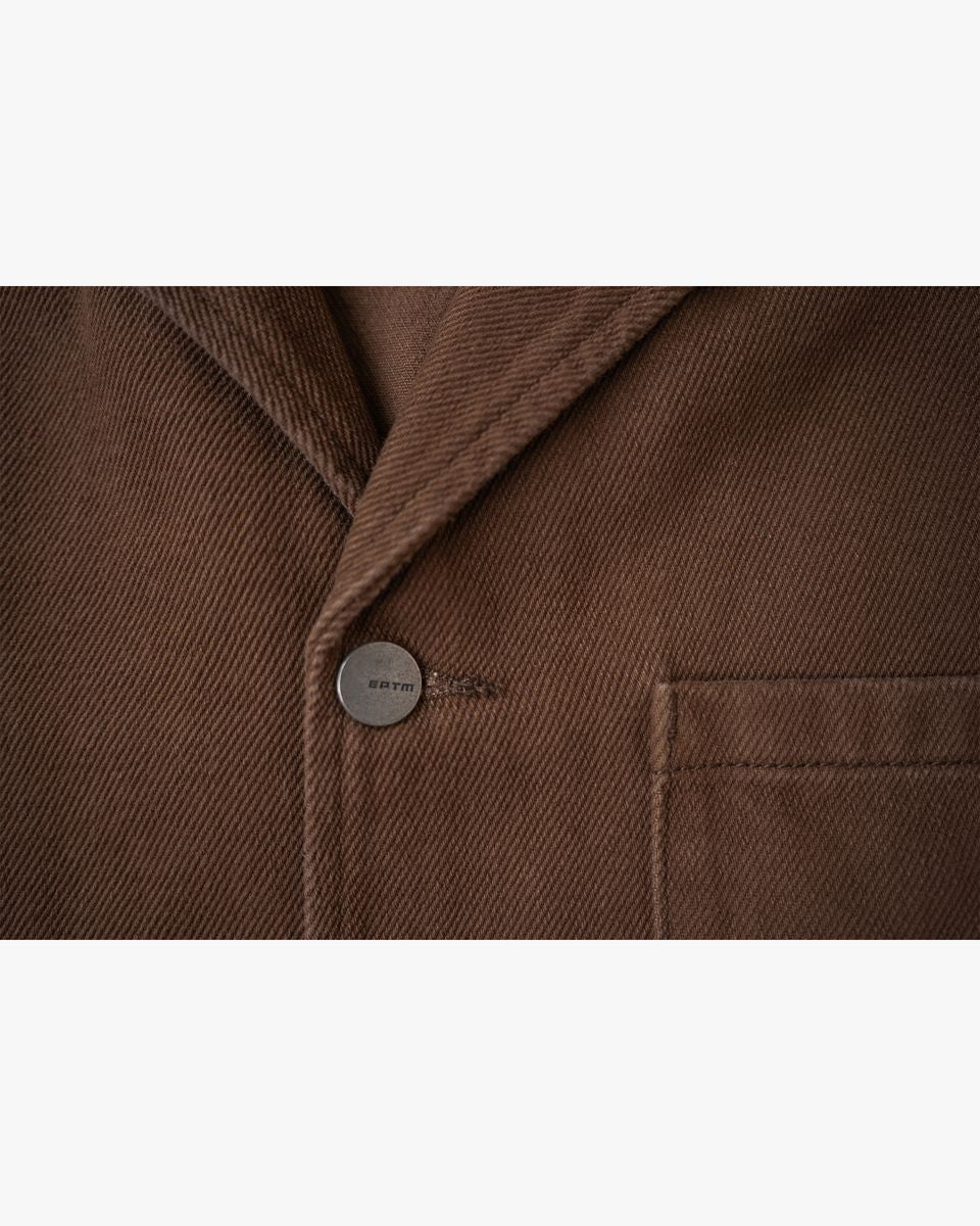 EPTM - BOXY TWILL SHIRT - BROWN