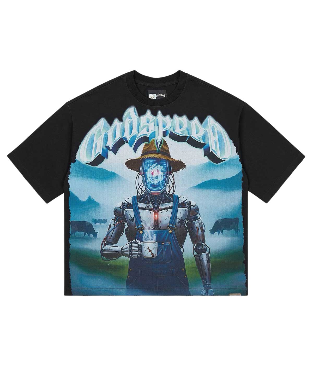 GODSPEED- Aura Farm T-Shirt Black