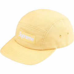 Supreme Washed Chino Twill Camp Cap (SS25) Light Yellow (CJ)