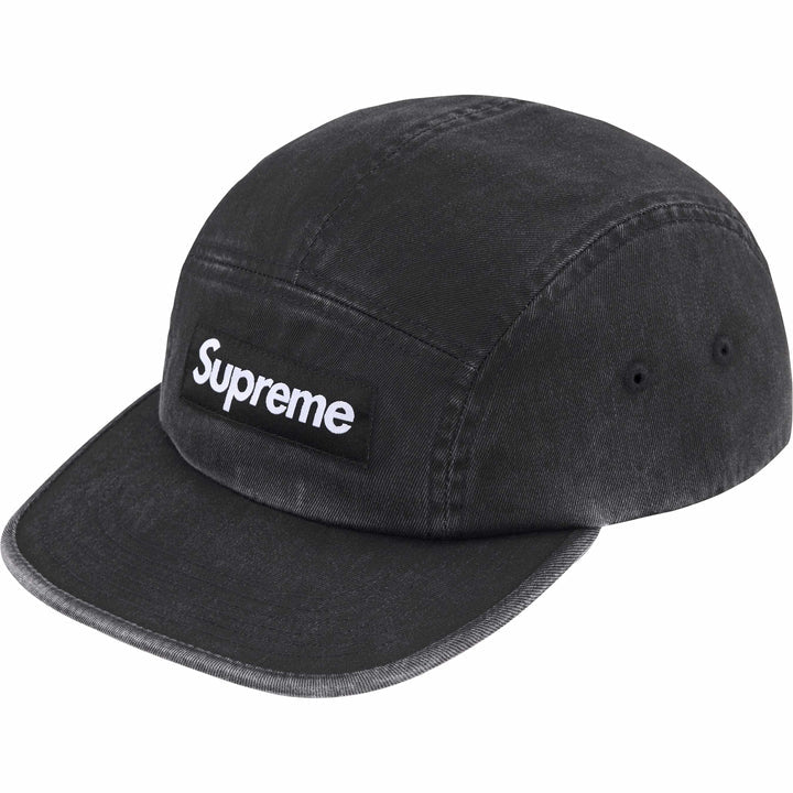 Supreme Washed Chino Twill Camp Cap (SS25) Black (CJ)