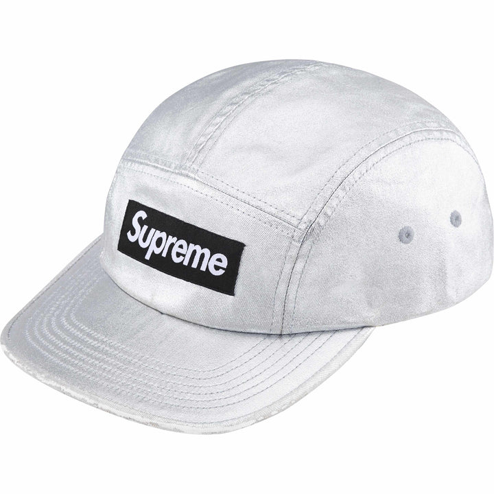 Supreme Washed Chino Twill Camp Cap (SS25) Silver (CJ)