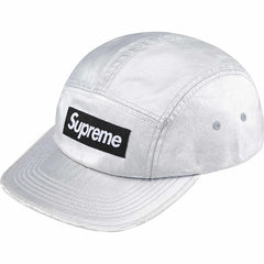 Supreme Washed Chino Twill Camp Cap (SS25) Silver (CJ)