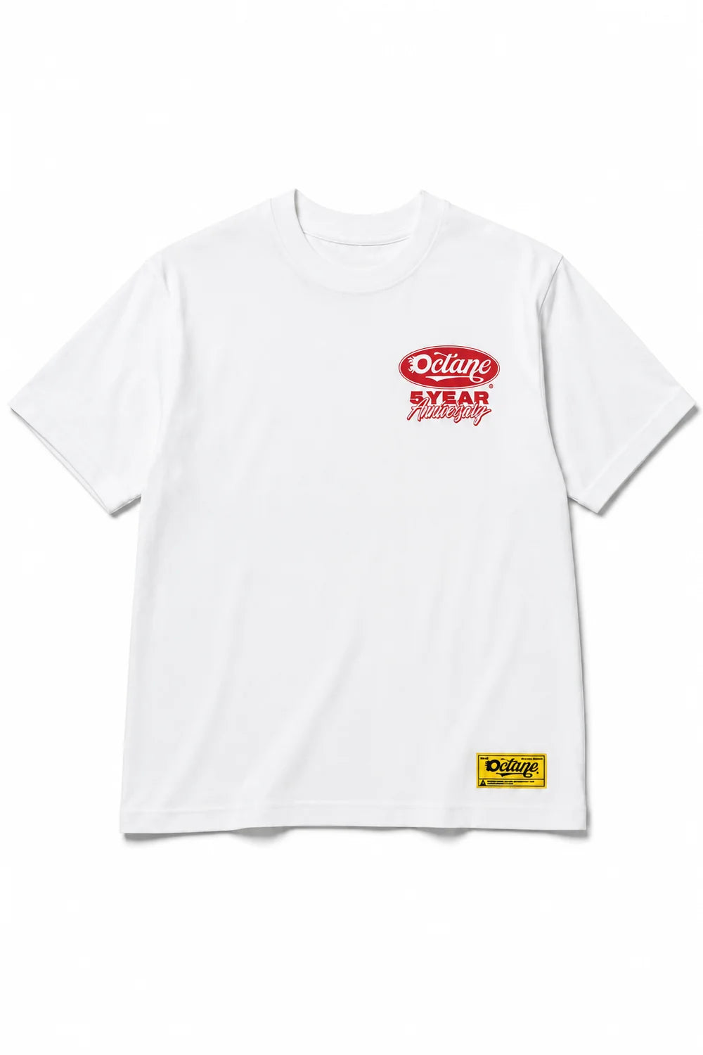 OCTANE 5 YEAR ANNIVERSARY SHIRT White/Red
