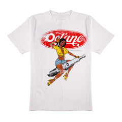 OCTANE Girl Spark Plug Tee WHITE