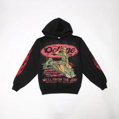 OCTANE MILITARY PINUP HOODIE (BLACK)