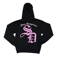 Stay Dangerous Hoodie Black/Pink
