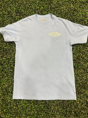 Born Broke Die Rich Print Money Baby Blue Shirt