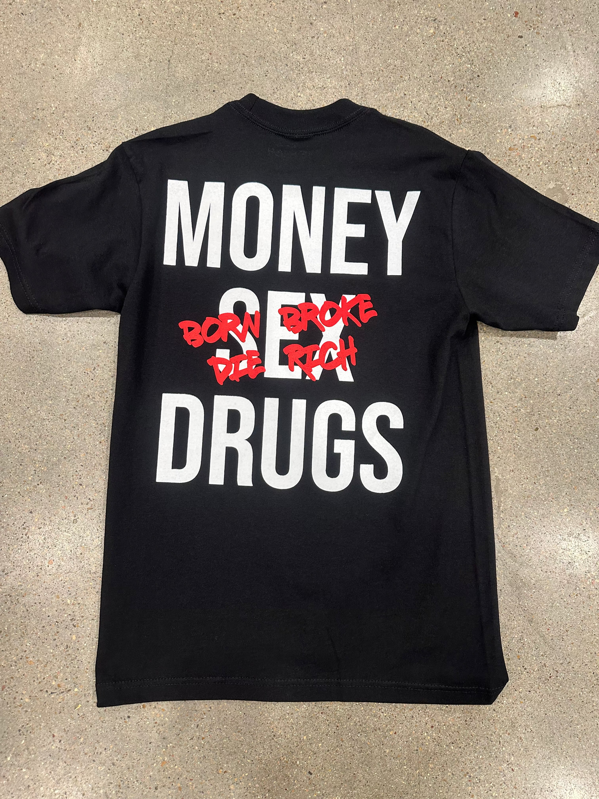 Sex, Money, Drugs Black Tee