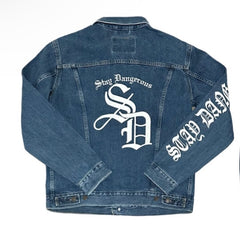 Stay Dangerous Dark Denim Jacket