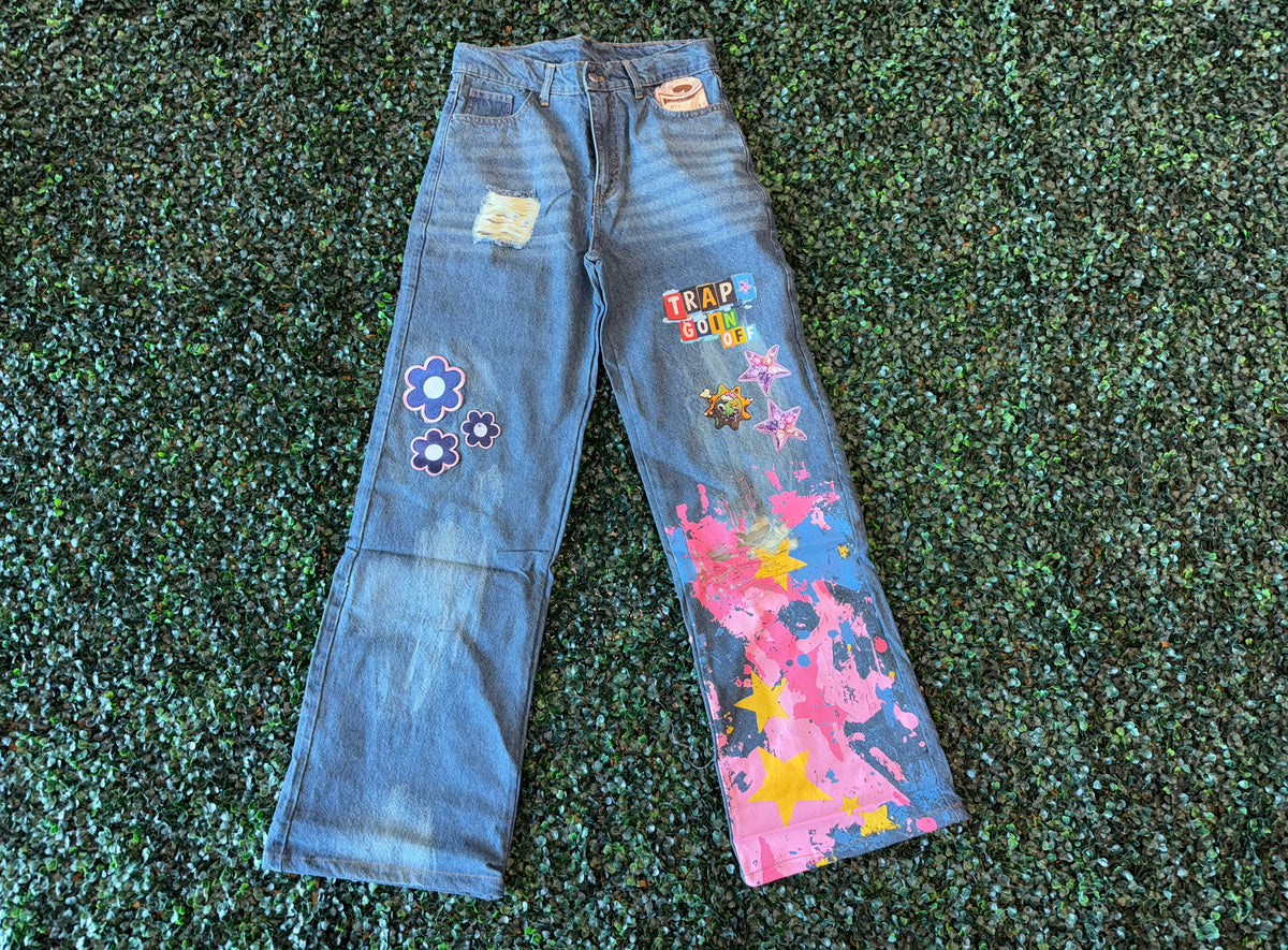 Trap Goin Off Light Denim Jeans