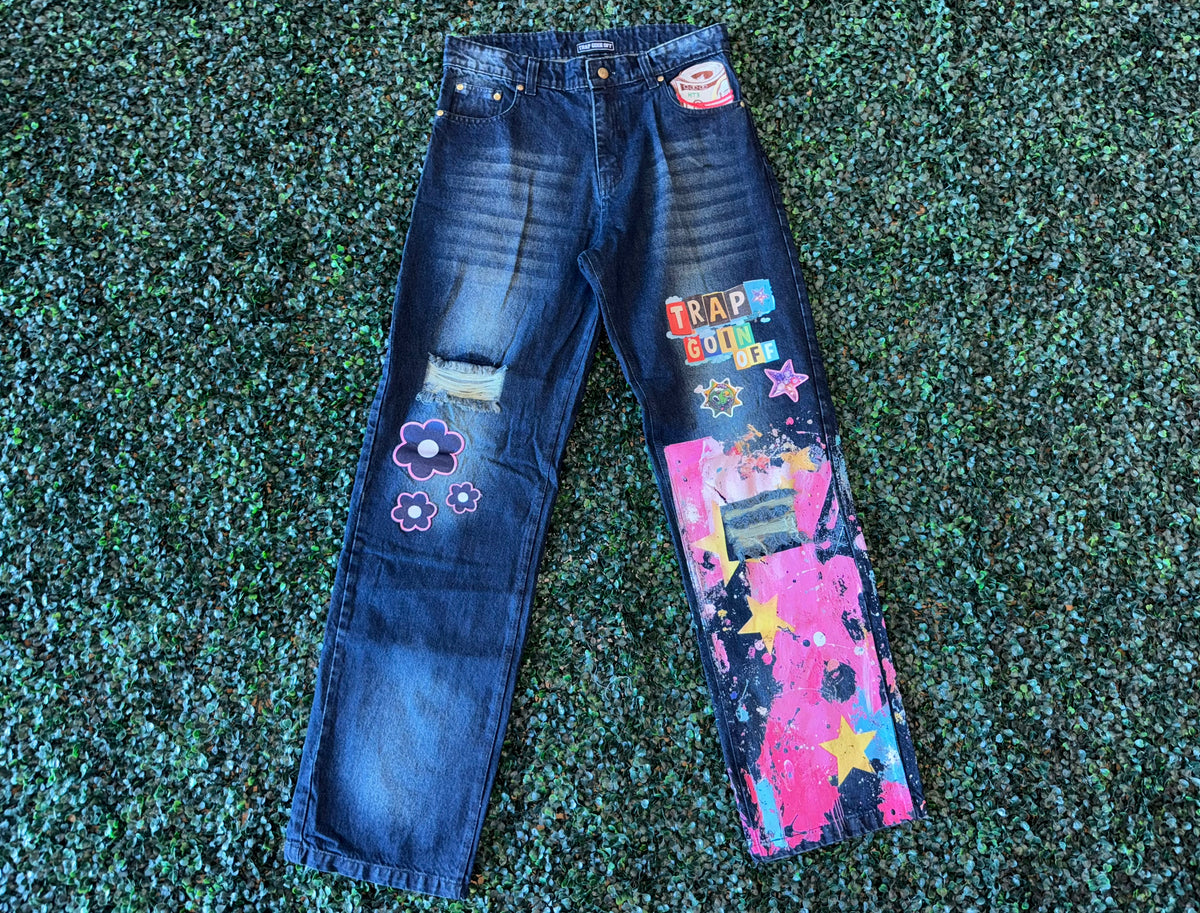 Trap Goin Off Dark Denim Jeans