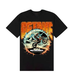 OCTANE MOTORCROSS PLANET RIDER FADED BLACK TEE