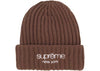 Supreme Chunky Rib Classic Logo Beanie Brown (CJ)