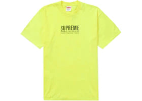 Supreme Paris Tee Fluorescent Yellow (DM)