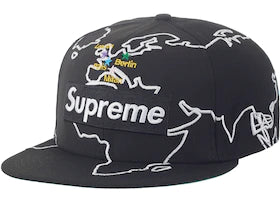 Supreme Worldwide Box Logo New Era Hat Black (BP)