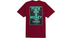 Supreme Fuck Money Tee Cardinal (DM)