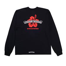 Chrome Hearts Honolulu Exclusive Hibiscus L/S T-shirt Black (CS)