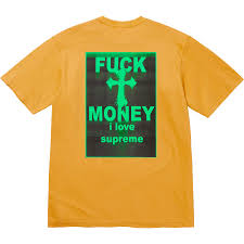 Supreme Fuck Money Tee Mustard (DM)