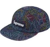 Supreme Handwriting Denim Camp Cap Indigo (CJ)