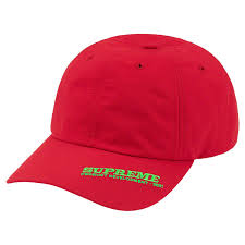 Supreme Visor Logo 6-panel Cap Red (CJ)