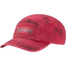 Supreme Overdyed Camp Cap (FW25) Red (CJ)