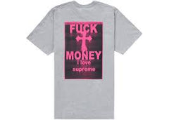 Supreme Fuck Money Tee Heather Grey (CJ)