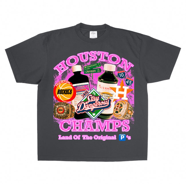 Stay Dangerous Rockets Grey Tee