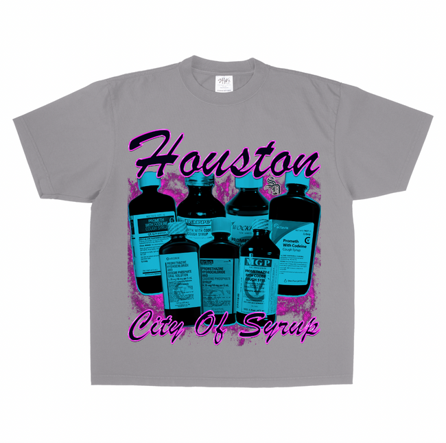Stay Dangerous City of Syrup Grey Tee