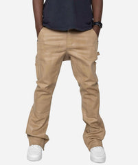 EPTM -  MACKY FLARE WAX PANT - KHAKI