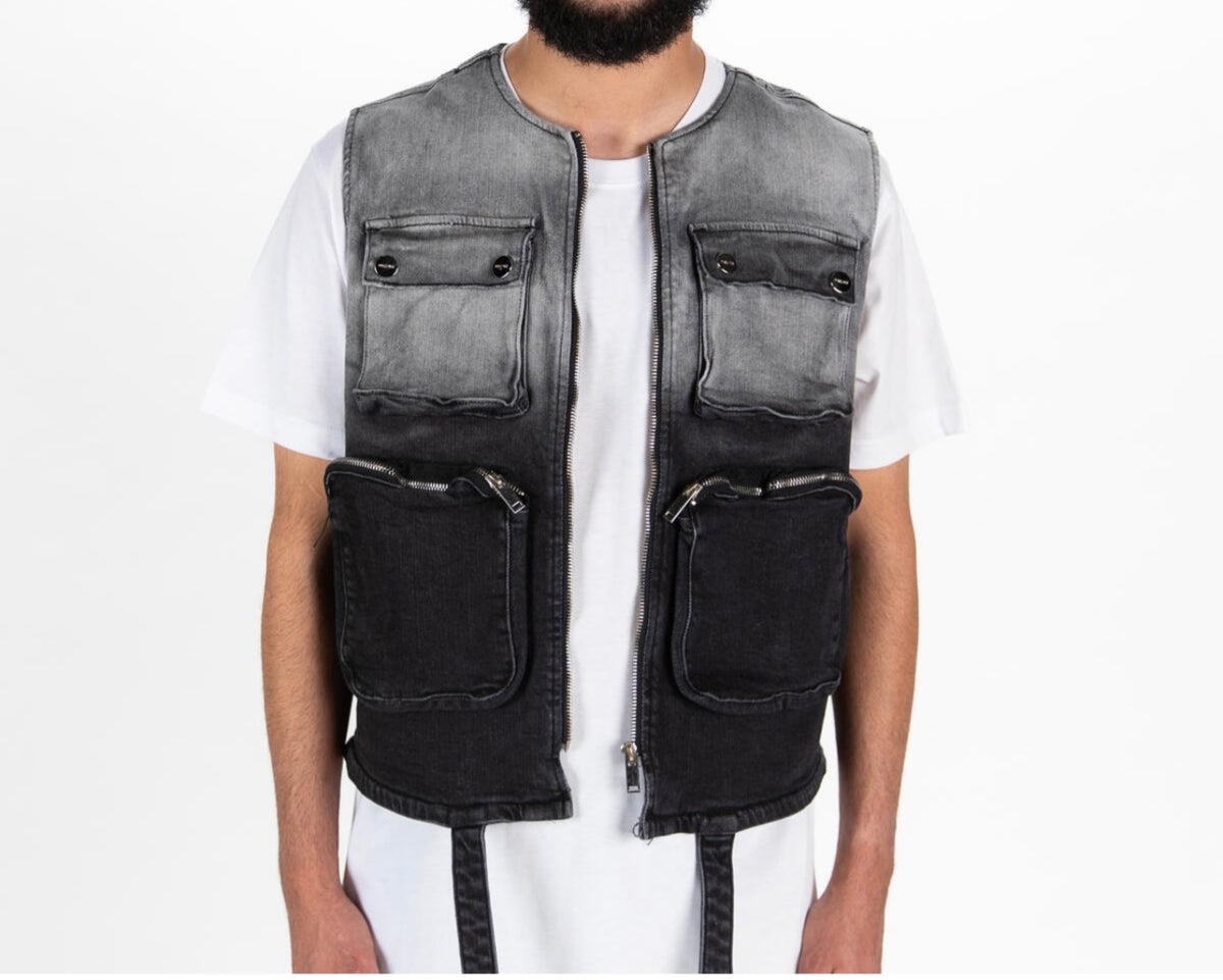 PHEELINGS - ENJOY THE MOMENT" VEST - BLACK/GREY