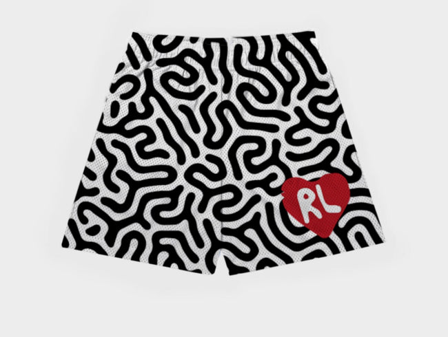 RED LETTERS -  SQUIGGLY SHORTS