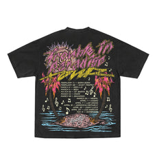 TOXICITY -  TROUBLE IN PARADISE TEE - BLACK