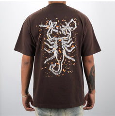 PARIDISE LOST - FLAMES TEE MOCHA