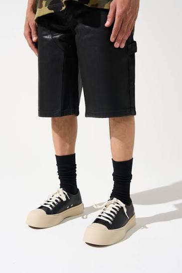 SERENEDE - ONYX COATED BLACK Denim Shorts