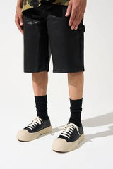 SERENEDE - ONYX COATED BLACK Denim Shorts