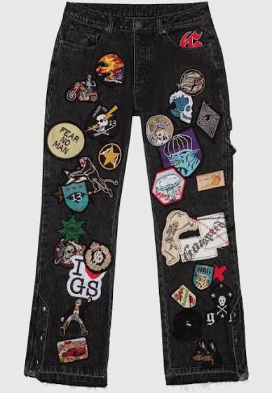 GODSPEED- Patchwork Jeans Black