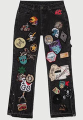 GODSPEED- Patchwork Jeans Black