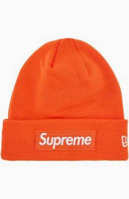 Supreme New Era Box Logo Beanie (FW24) Dark Orange (CJ)
