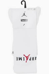Supreme Jordan Crew Socks (2 Pack) Black/White (CJ)