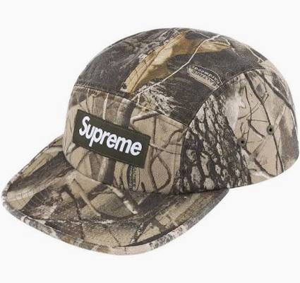 Supreme Washed Chino Twill Camp Cap (SS25) Realtree Hardwoods Camo (CJ)