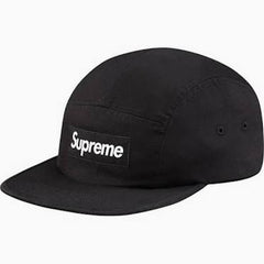 Supreme Washed Chino Twill Camp Cap (FW21) Black (CJ)
