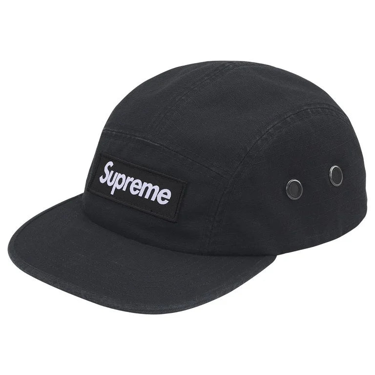 Supreme Military Camp Cap (SS26) Black (CJ)
