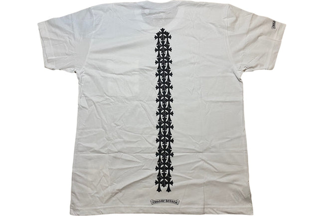 Chrome Hearts Cemetery Cross Tire Tracks T-shirt White (CJ)