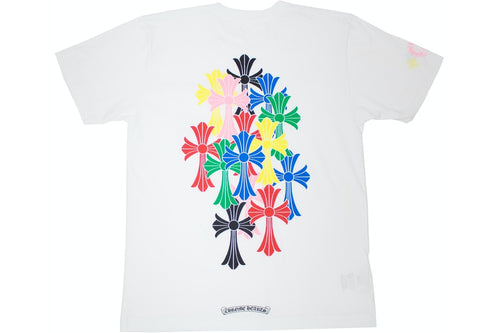 Chrome Hearts Multi Color Cross Cemetery T-shirt White (LD)