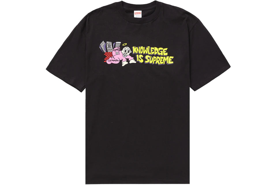 Supreme Knowledge Tee Black (CJ)