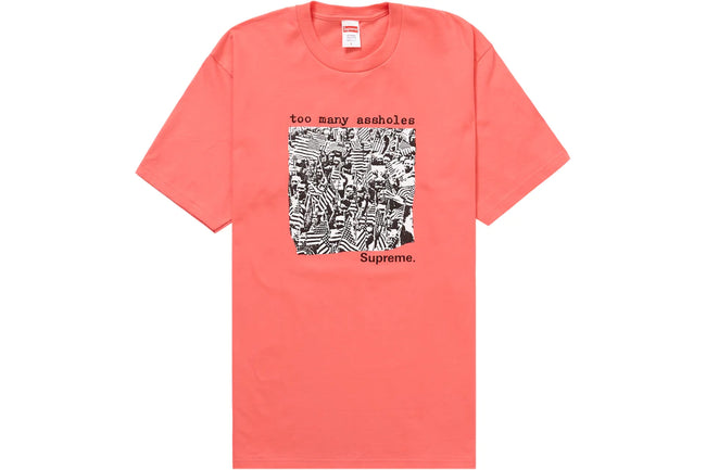 Supreme Too Many Assholes Tee Bright Coral (CJ)